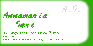 annamaria imre business card